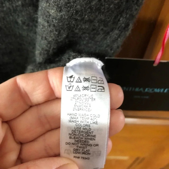 CYNTHIA ROWLEY Wool Mohair  Blend Sleeveless Sweater Dress - Picture 6 of 8